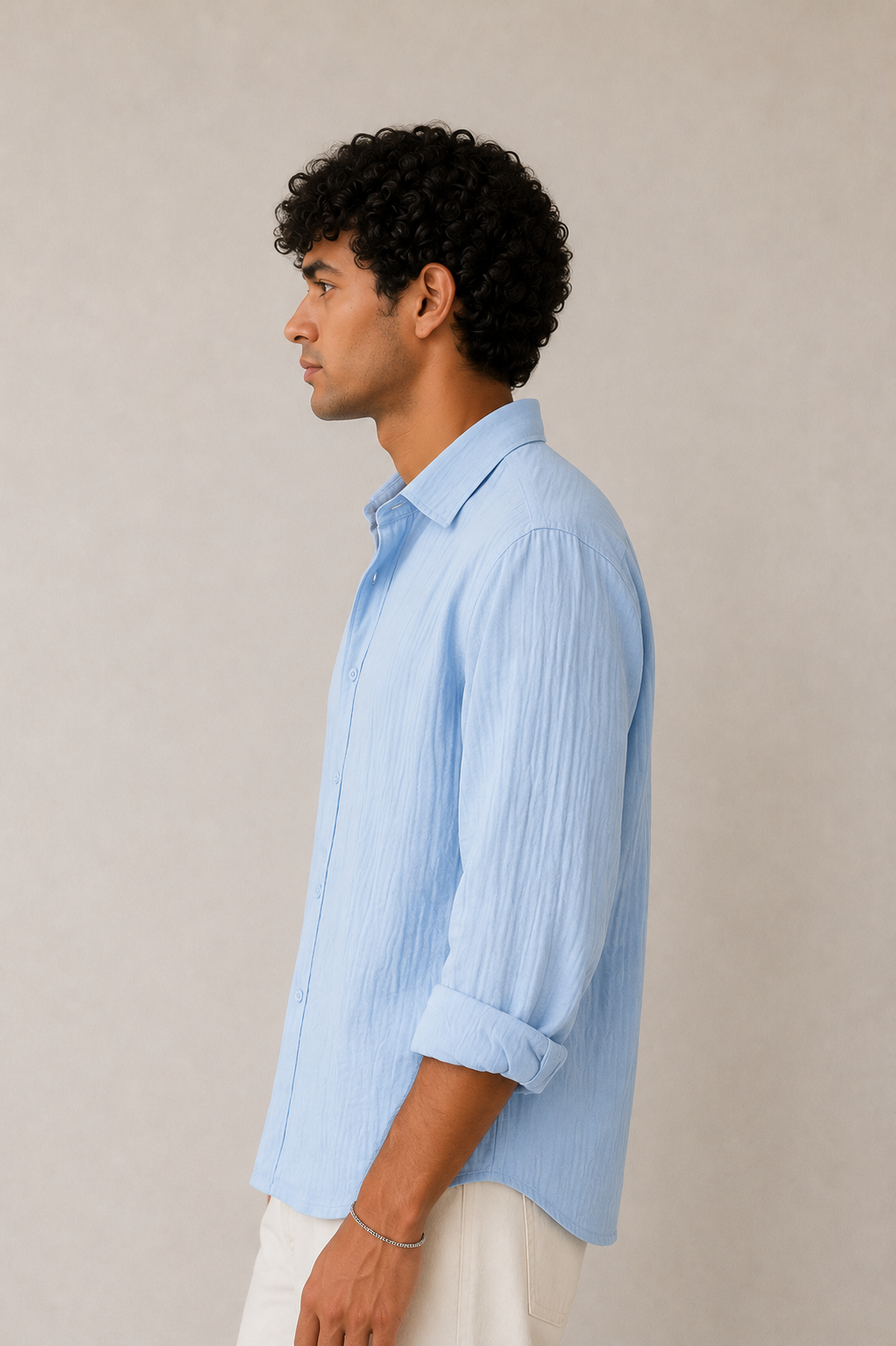 GAUZE SHIRT SKY