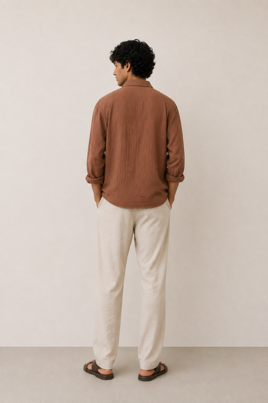 GAUZE SHIRT EARTH