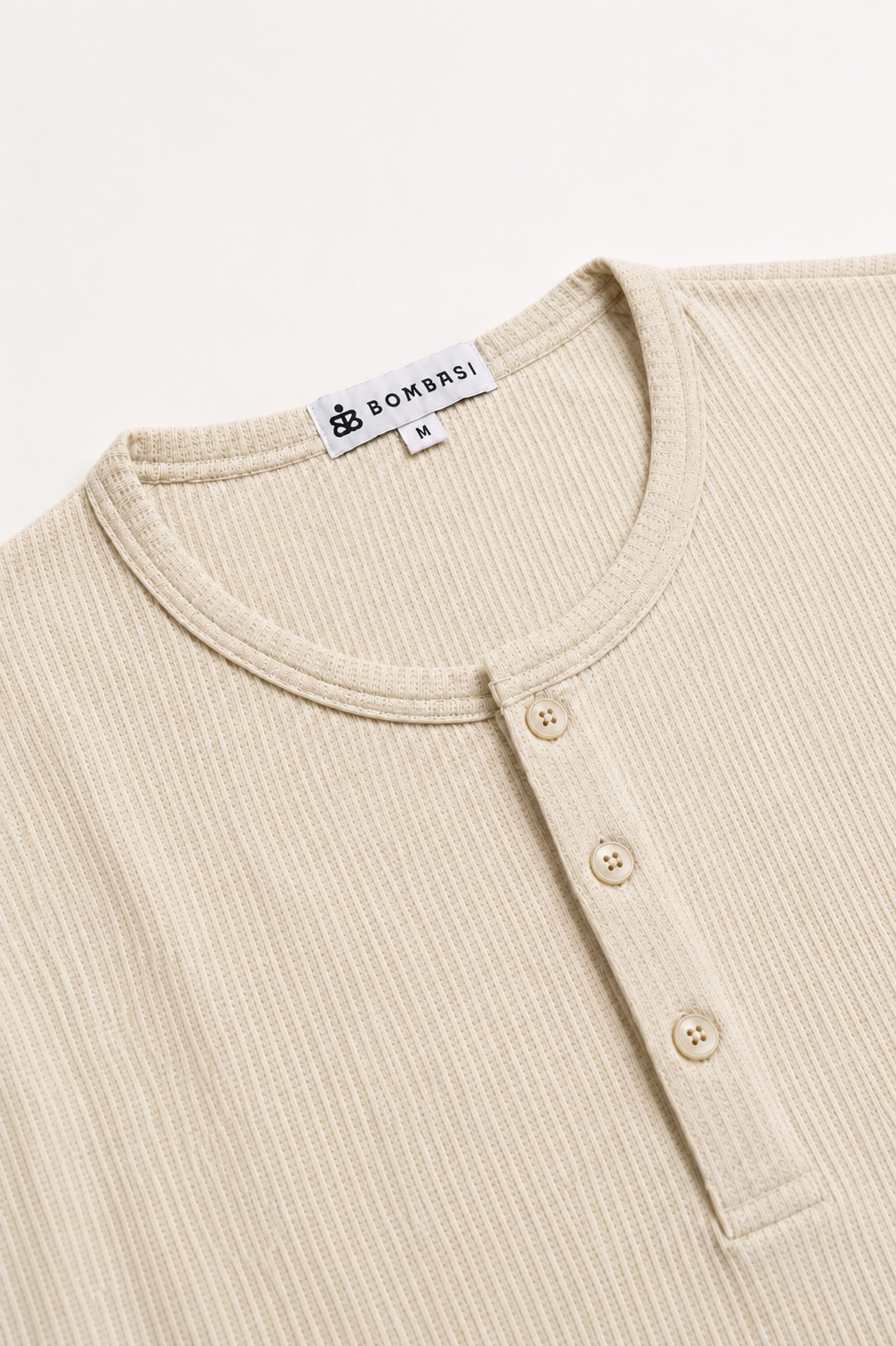 WAFFLE HENLEY REGULAR FIT BUTTER