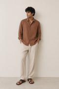 GAUZE SHIRT EARTH