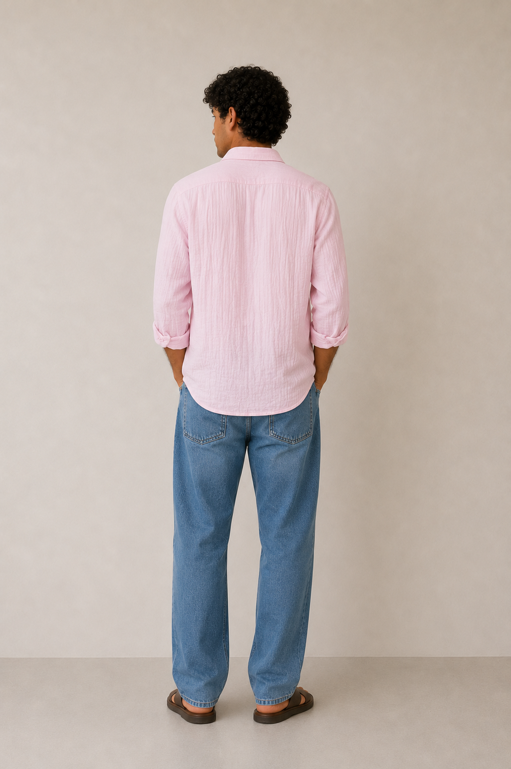 GAUZE BOXY FIT SHIRT CHERRY